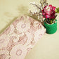 Pink Floral Cotton Crochet Fabric CF-22594