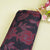 Purple Floral Print Velvet Fabric MF-28227