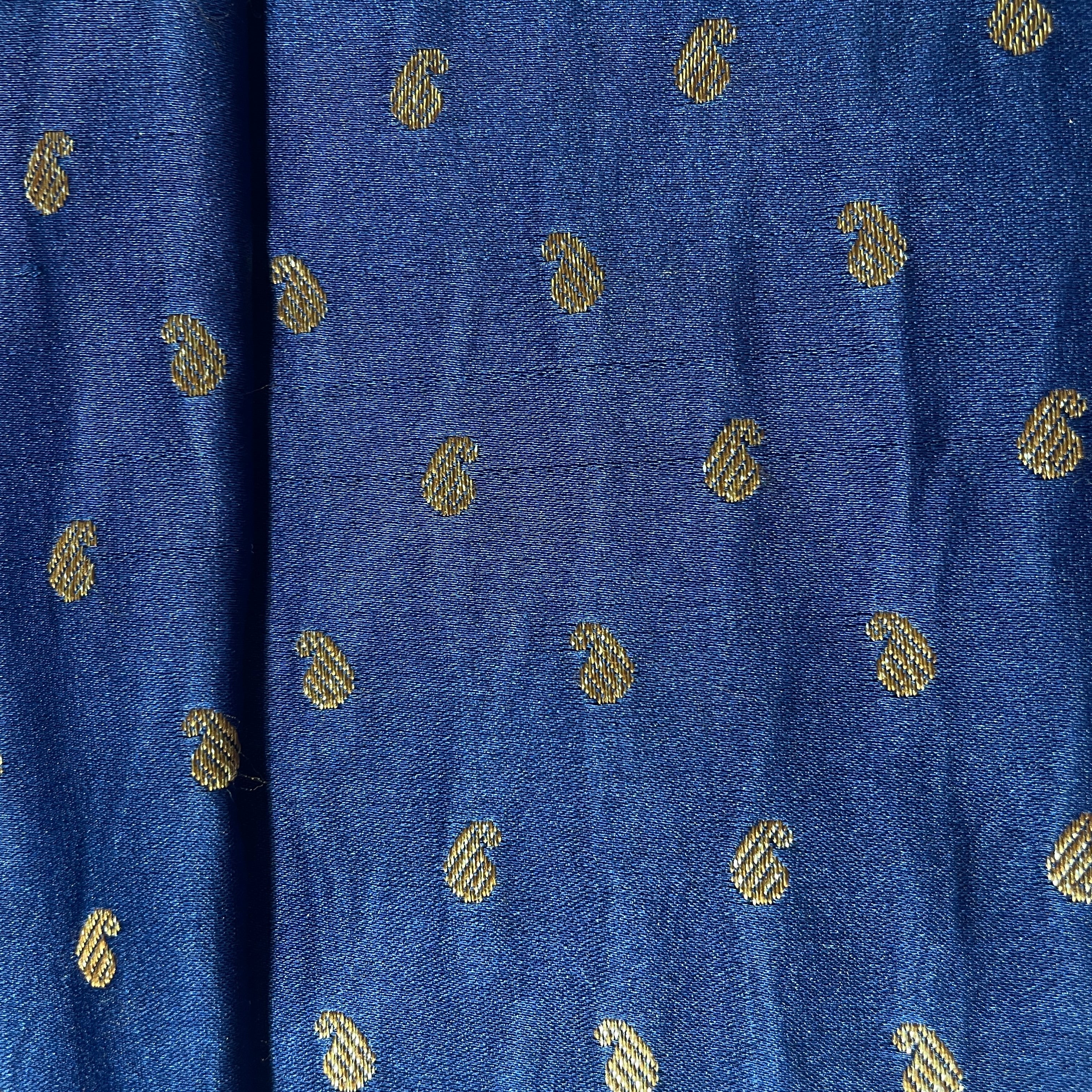 Blue Banarasi Brocade Fabric 19211