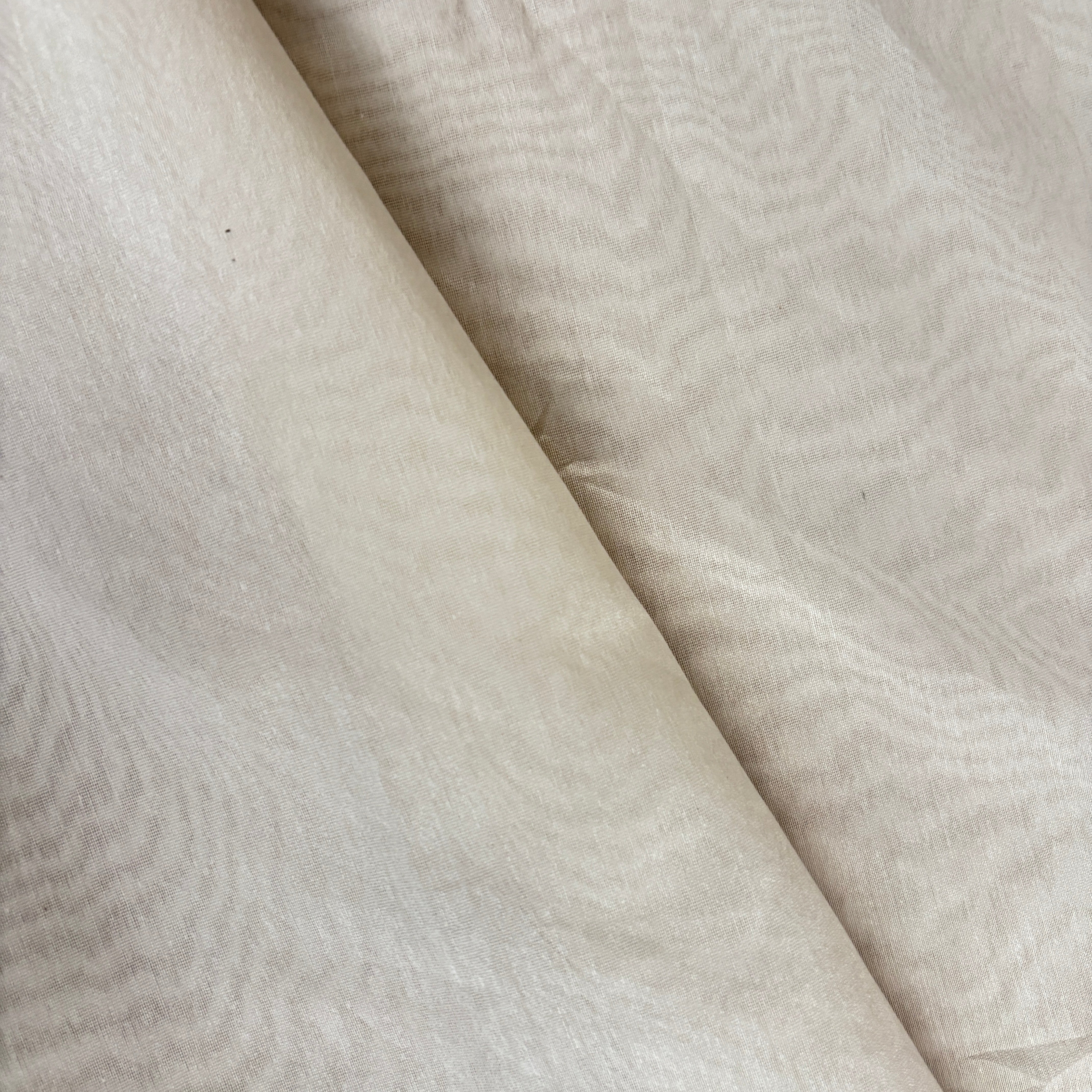 Off White Solid Dyeable 60gm Chanderi Silk Fabric KR-28229 - TradeUNO