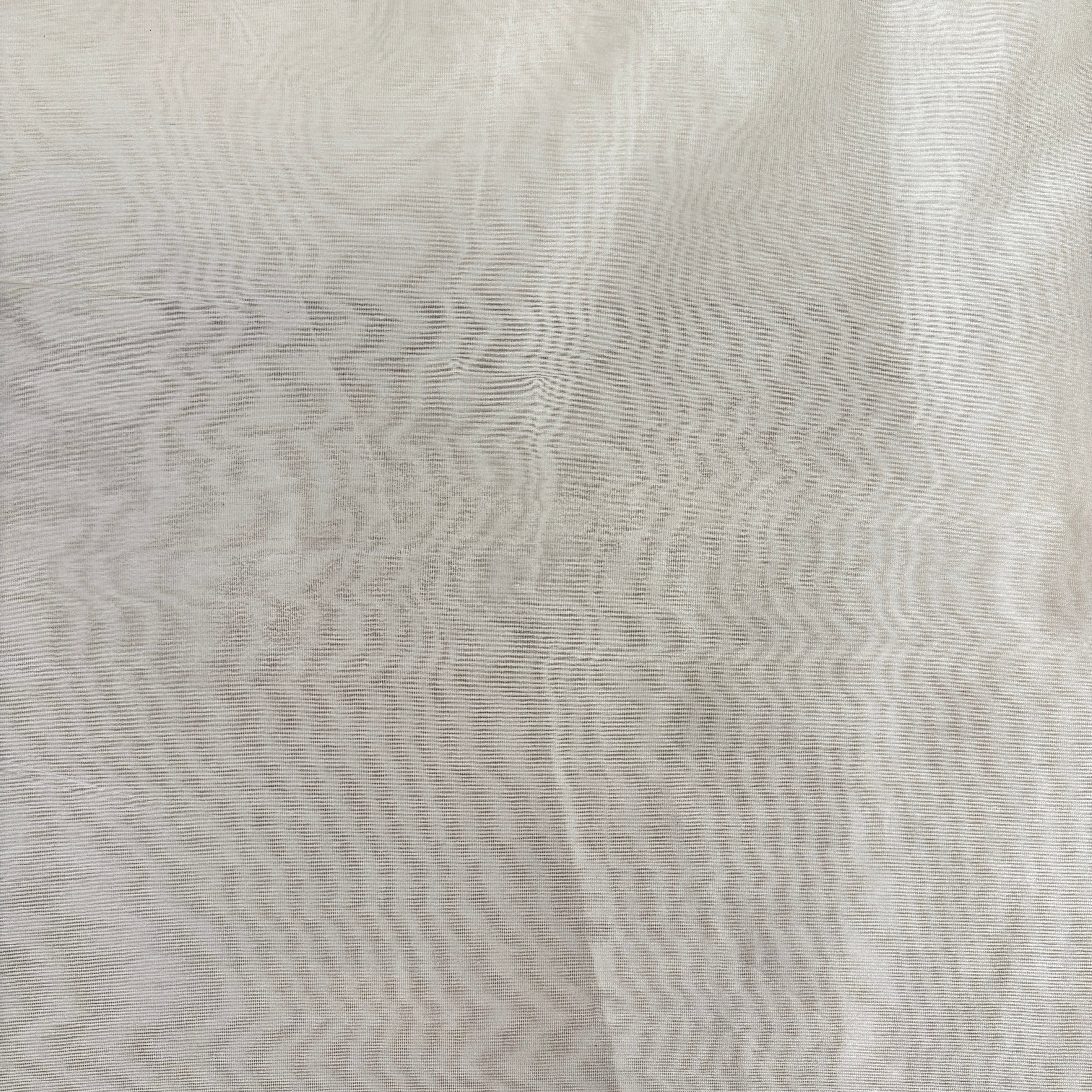 Off White Solid Dyeable 60gm Chanderi Silk Fabric KR-28229 - TradeUNO
