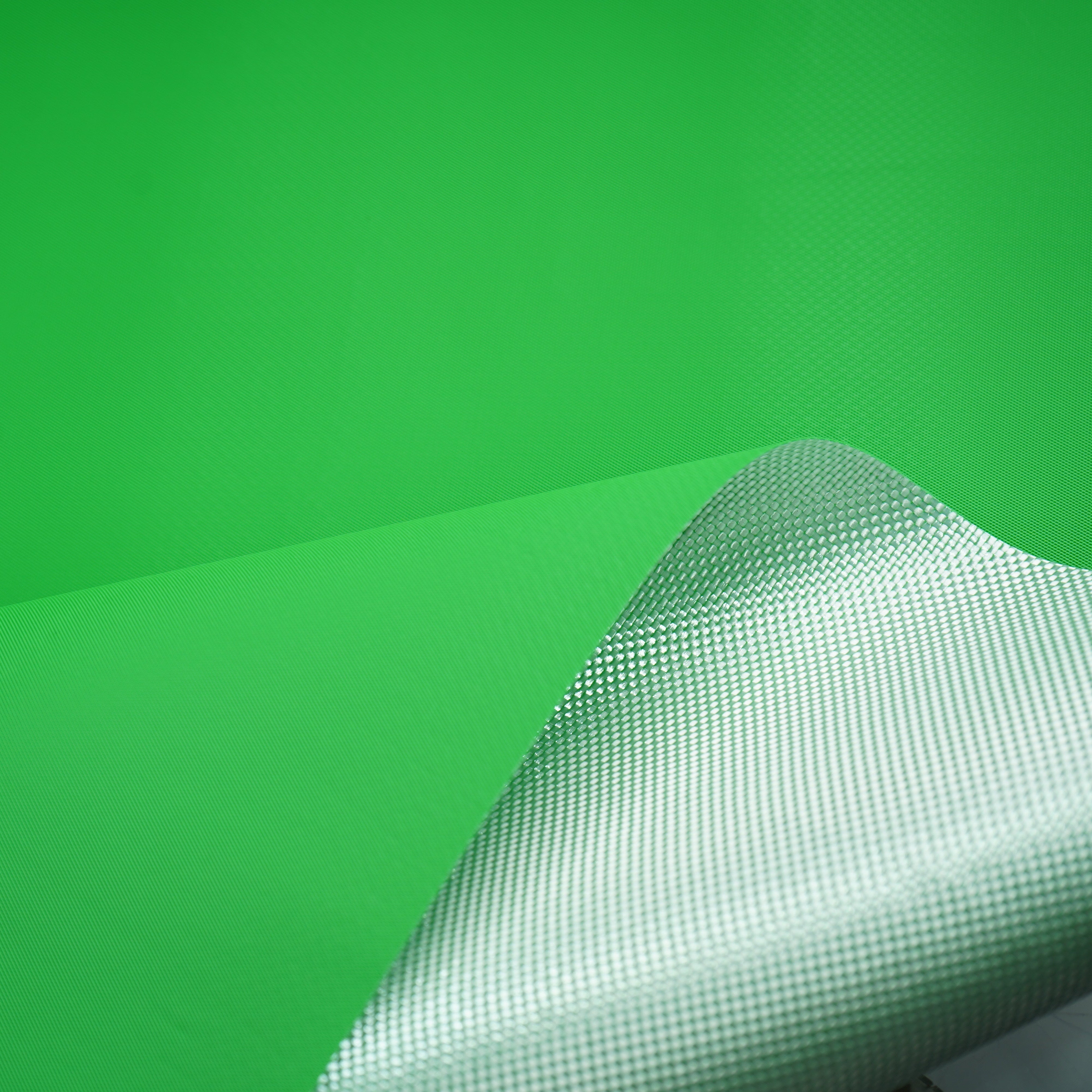 560 GSM Single Side Coated PVC Fabric Parrot Green 1.37
