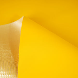 560 GSM Single Side Coated PVC Fabric Yellow 1.37