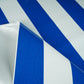 CTF 550 GSM single side Stripe Glossy Blue & White