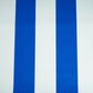 CTF 550 GSM single side Stripe Glossy Blue & White