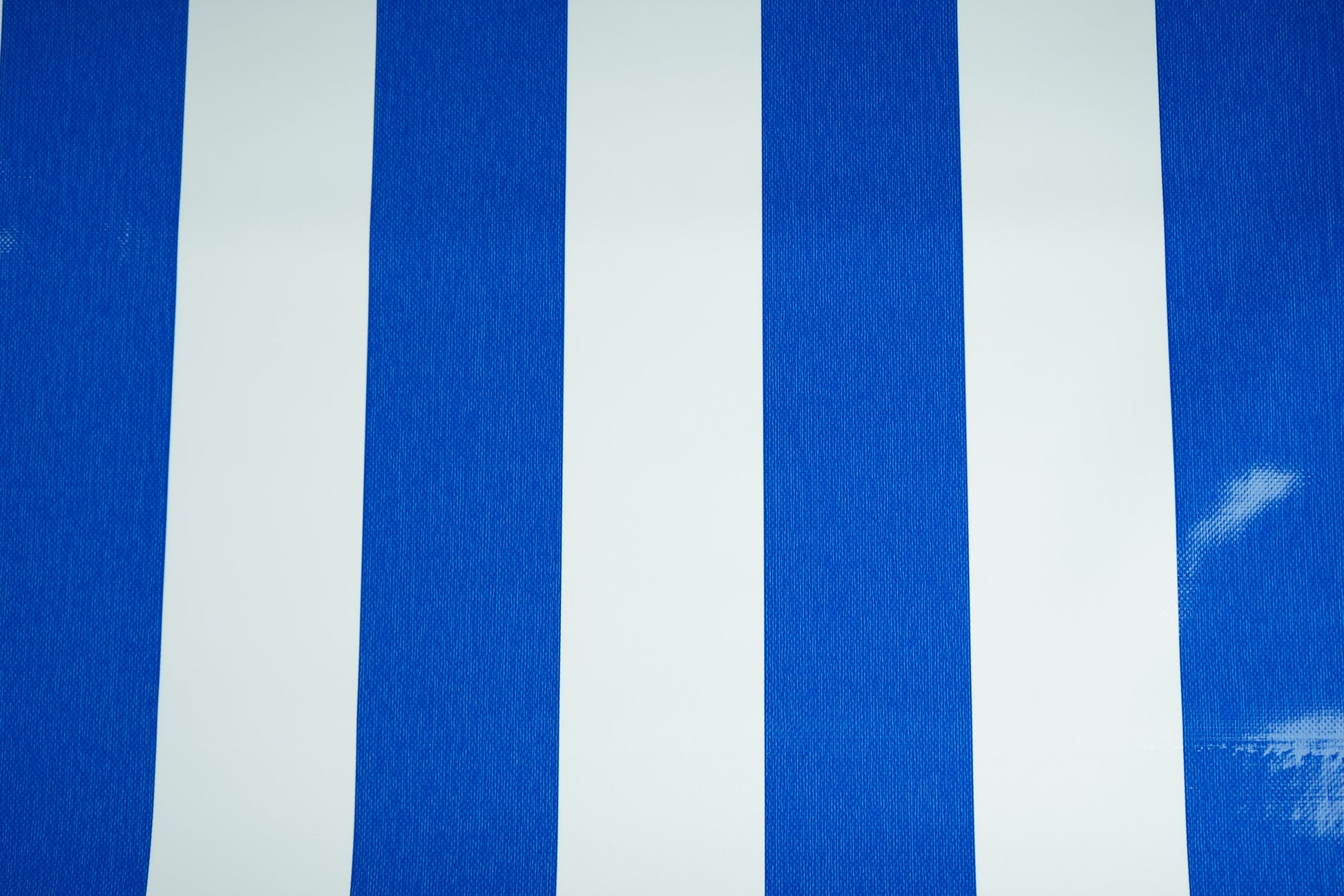 CTF 550 GSM single side Stripe Glossy Blue & White