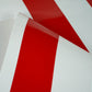 CTF 550 GSM SINGLE SIDE STRIPE GLOSSY RED + WHITE