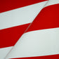 CTF 550 GSM SINGLE SIDE STRIPE GLOSSY RED + WHITE