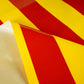 CTF 550 GSM single side Stripe Glossy Red & Yellow