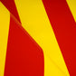 CTF 550 GSM single side Stripe Glossy Red & Yellow