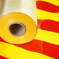 CTF 550 GSM single side Stripe Glossy Red & Yellow