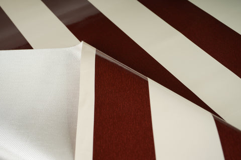 CTF 550 GSM single side Stripe Glossy Brown & Beige