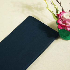 Navy Blue Solid Cotton Linen MKT-23298