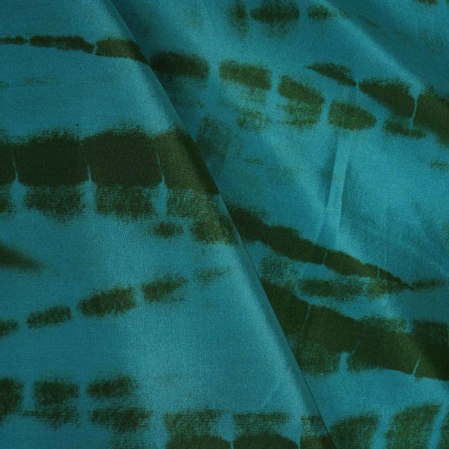 Sky Blue Shibhori Print Crepe Fabric MT-28234