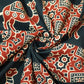 Black Ajrakh Print Cotton Fabric