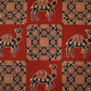 Red Ajrakh Print Cotton Fabric 