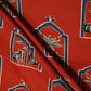 Red Ajrakh Print Cotton Fabric