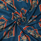 Blue Ajrakh Print Cotton Fabric