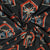 Black Ajrakh Print Cotton Fabric