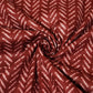 Maroon Handblock Cotton Fabric