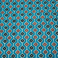 Teal Blue Handblock Cotton Fabric