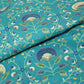 Green Mughal Foil Cotton Print Fabric