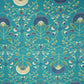 Green Mughal Foil Cotton Print Fabric