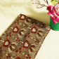 Black Floral Foil Print Cotton Fabric CG-23457