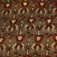 Black Floral Foil Print Cotton Fabric CG-23457