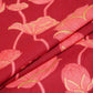 Maroon Floral Foil Cotton Print Fabric