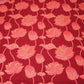 Maroon Floral Foil Cotton Print Fabric