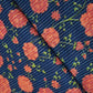 Blue & Pink Floral Print Cotton Katha Fabric CG-23459