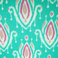 Sea Green Ikkat Print Cotton Flex Fabric CG-23465