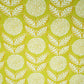 Lime Green Floral Print Cotton Flex Fabric CG-23466