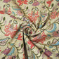 Grey Mughal Zari Print Cotton Flex Fabric CG-23467