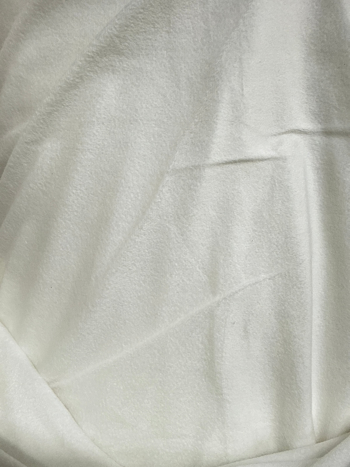 White 250Gsm Solid Poly Velvet Fabric TRN-29957