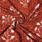 Brown Schiffli Handblock Cotton Fabric CG-23587