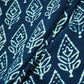 Indigo Schiffli Handblock Cotton Fabric CG-23589