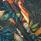 Black Tropical Print Cotton Fabric MFL-23627