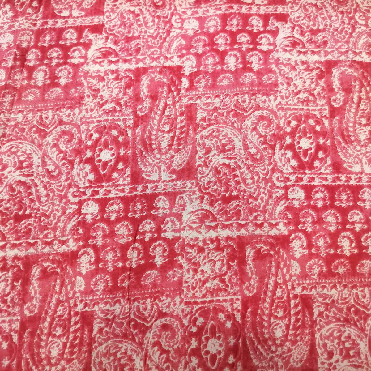 Green Floral Print Cotton Fabric MFL-23629