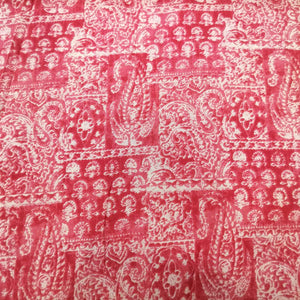 Green Floral Print Cotton Fabric MFL-23629
