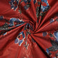 Red Handblock Print Cotton Fabric MFL-23634