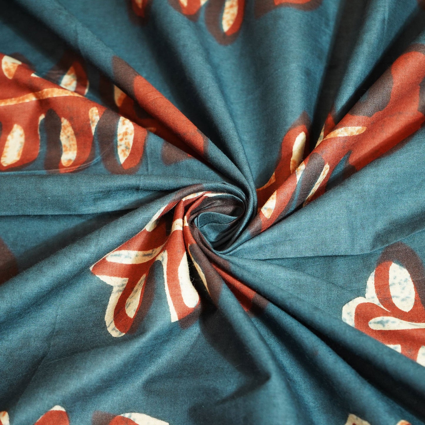 Grey Handblock Print Cotton Fabric MFL-23635