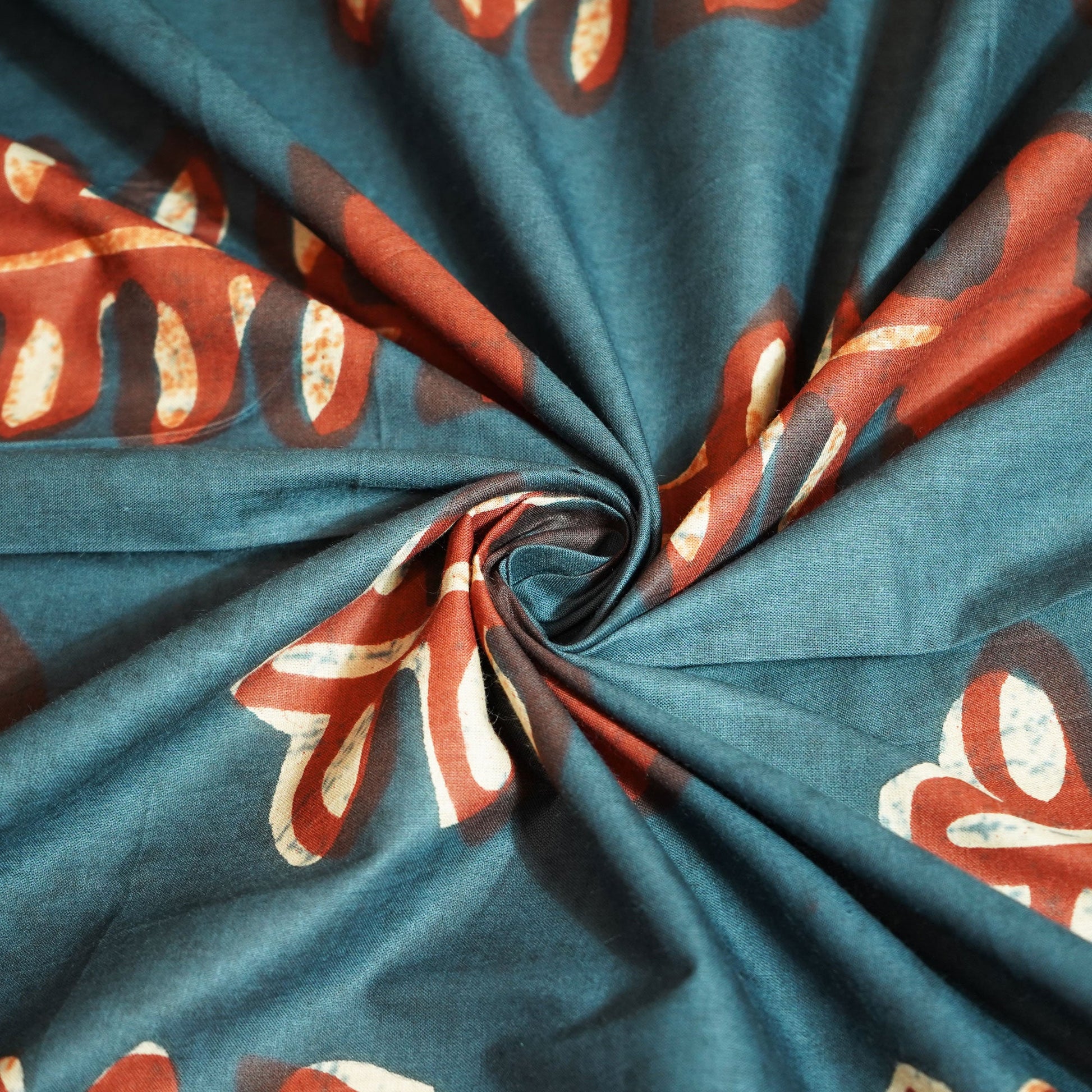 Grey Handblock Print Cotton Fabric MFL-23635