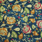 Blue Kalamkari Print Cotton Fabric MFL-23645
