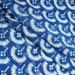 Indigo Floral Print Cotton Mulmul Fabric MFL-23654