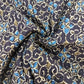 Brown Ajrakh Print Pintuck Cotton Fabric MFL-23659