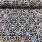 Brown Ajrakh Print Pintuck Cotton Fabric MFL-23659