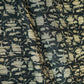 Black Mughal Print Pintuck Cotton Fabric MFL-23663