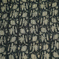 Black Mughal Print Pintuck Cotton Fabric MFL-23663